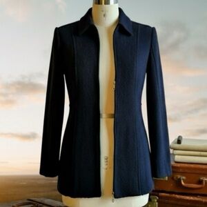 St. John Navy Tailored Blazer